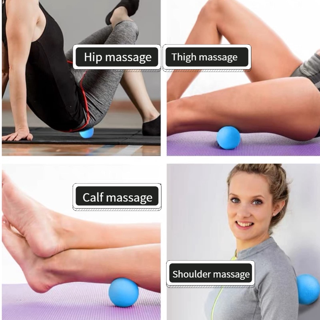 Fitness Massage Lacrosse Ball Relax Relieve Gym Training 6CM Lacrosse Ball Bola Terapi Tangan Bulat Single Massage Therapy Ball Bola Terapi