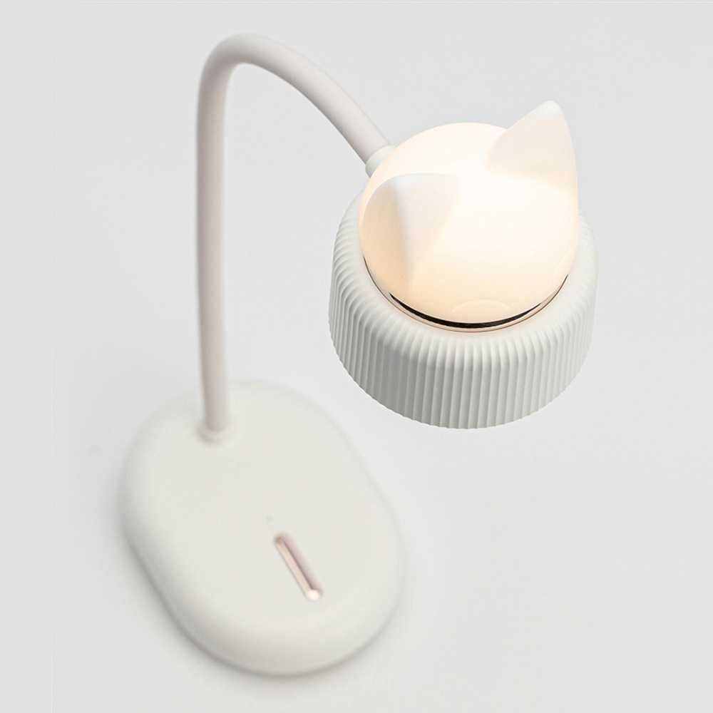 BCase Lampu Meja Belajar LED Desk Lamp Model Telinga Kucing Warm White - 332 ( Mughnii )