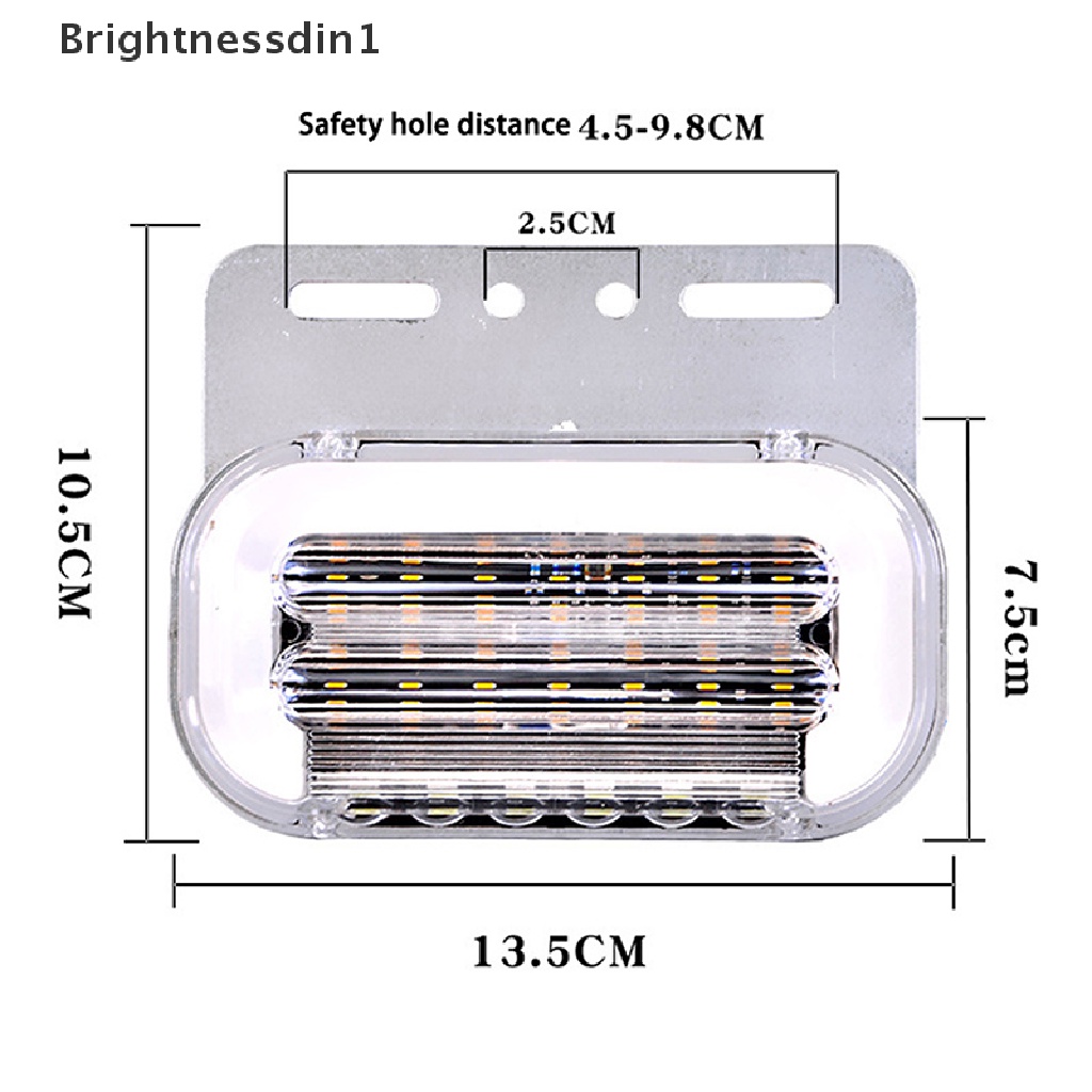 [Brightnessdin1] Lampu Samping Truk 24v Waterproof Super Terang Led Light Guide Water Side Light Butik