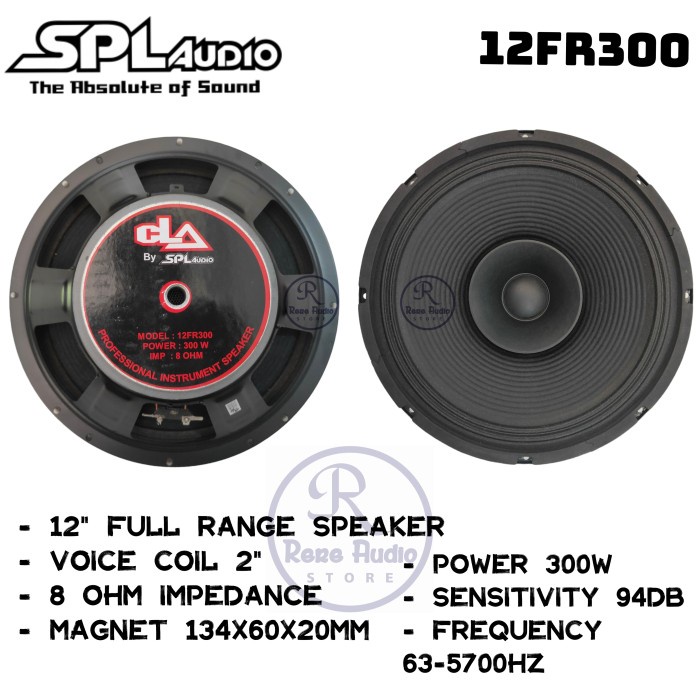 Speaker CLA by SPL Audio 300watt 12" 12inch 12FR300 Original