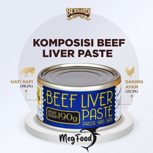 

Bernardi Beef Liver Paste 190gr|Pasta Hati Sapi dan daging ayam 190g