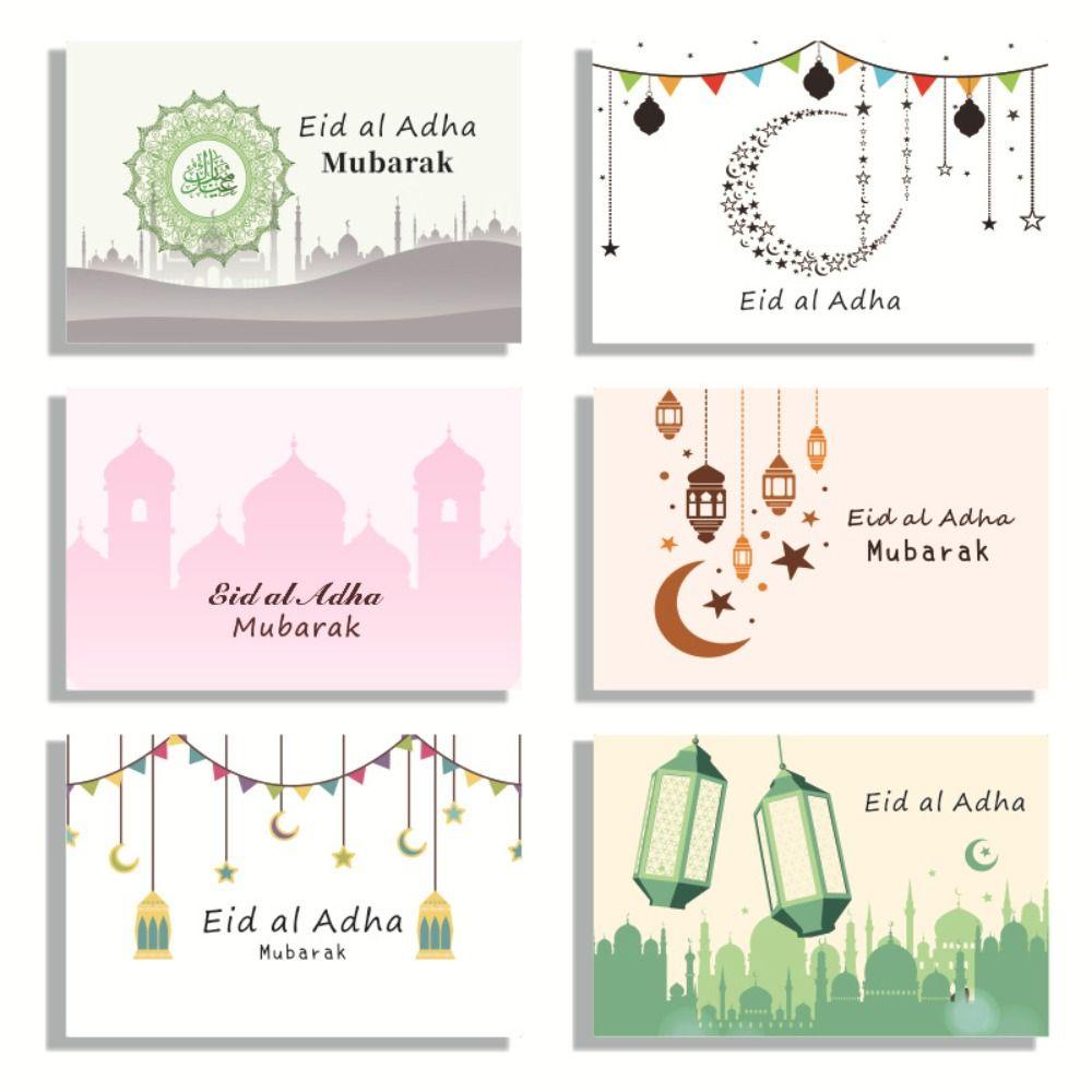 [Elegan] Set Kartu Dan Amplop Lebaran Festival Family Kartu Ucapan Islami Kartu Ramadhan Hadiah Ramadhan Kartu Eid Mubarak Muslim Islami Dengan Amplop