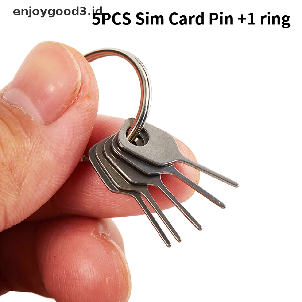 【Rready Stock】 5pcs/Set SIM Card Eject Pin Key Tool  SIM Card Tray Holder for Phone （ID）