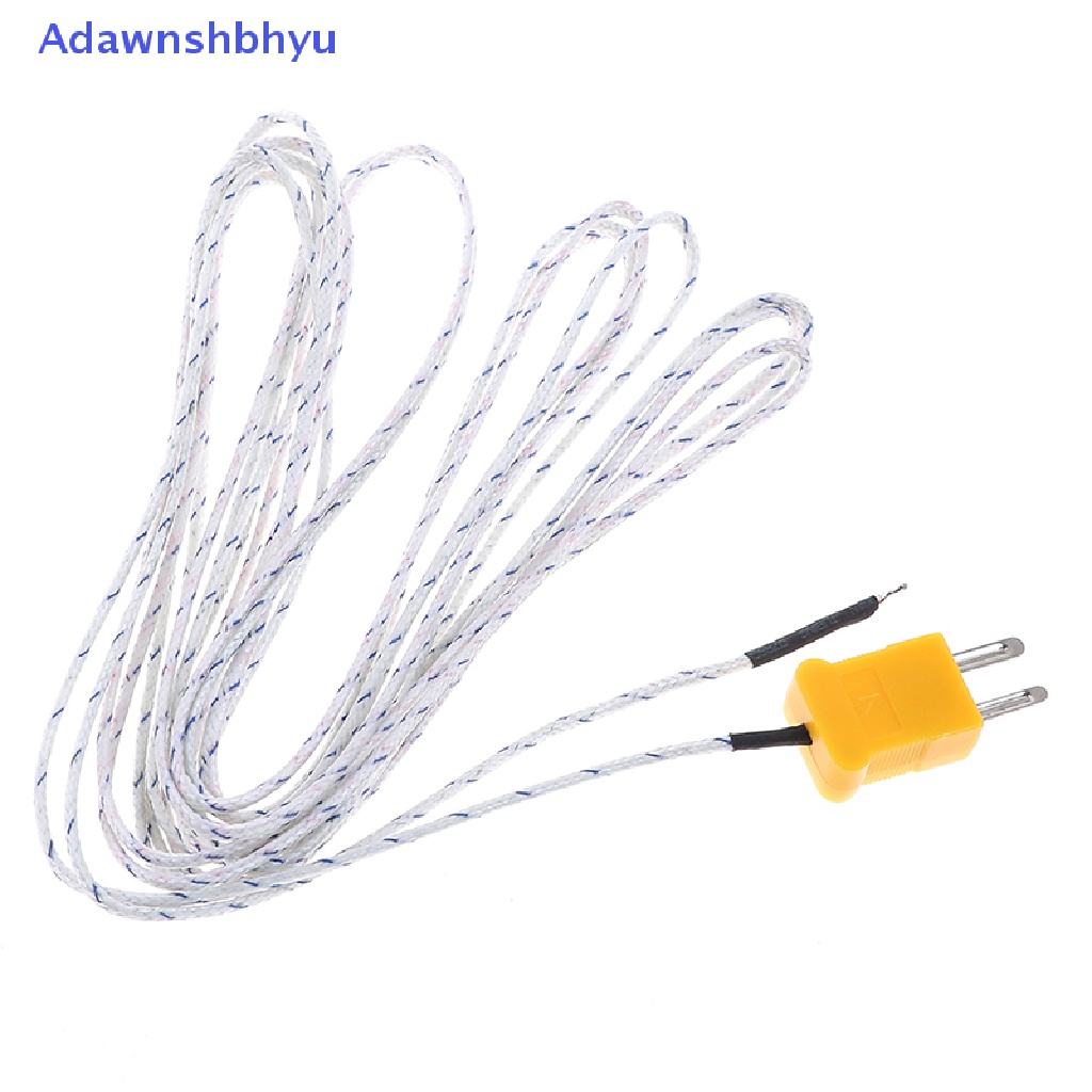 Adhyu 1PC 5m K type sensor Suhu thermocouple probe Kabel Kawat ID