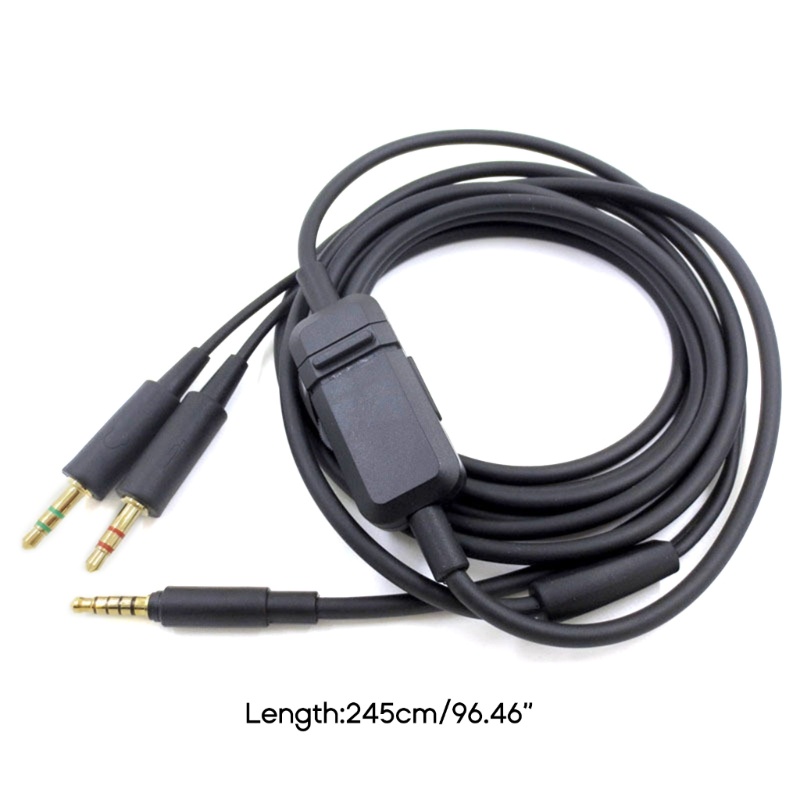 Bt Kabel Headphone Portabel Yang Ditingkatkan Untuk MMX300 Headphone Kepang Hitam PVC Wire Splitter Kabel Tambahan OFC Kawat Tembaga