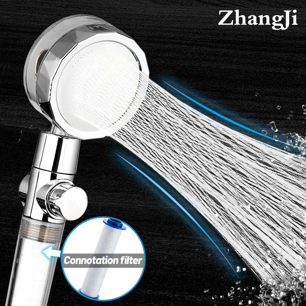 (BISA COD) FTIHSHP Zhang Ji Kepala Shower Mandi Turbo Fan with Cotton Filter - C193