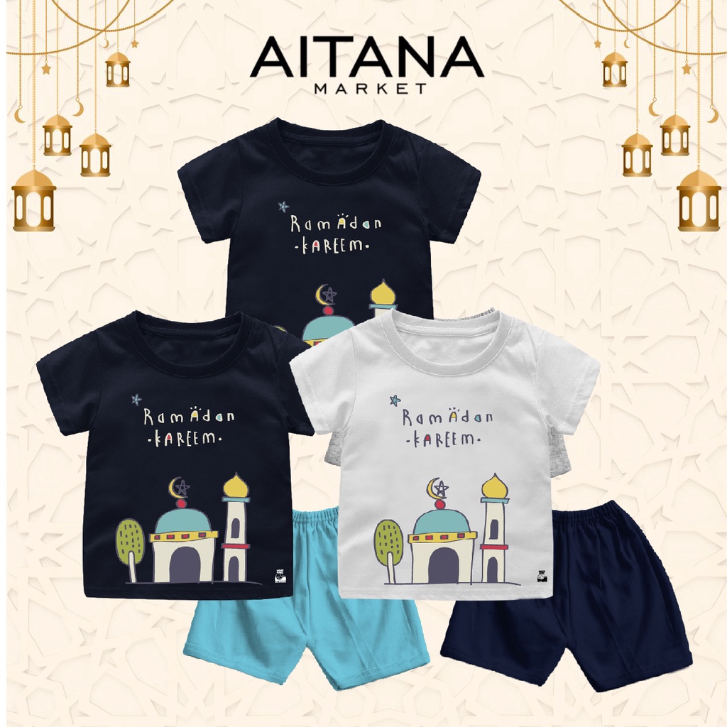 Setelan Bayi &amp; Anak Muslim Ramadhan Usia 6 Bulan-8 Tahun Bahan Katun