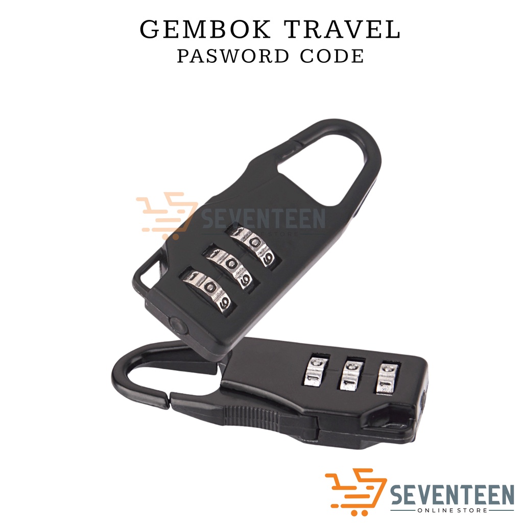 SEVENTEEN GEMBOK KOPER PASSWORD CODE KUNCI PENGAMAN KOPER GEMBOK GEMBOK KOPER ZIPPER LOCK