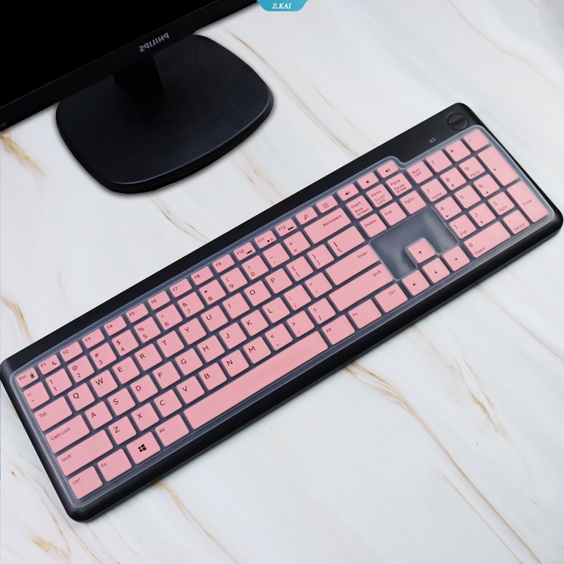 Dell Cover Keyboard Desktop Silikon Anti Air Dan Debu Cocok Untuk Keyboard Wk17Inci WK117 WK118 [ZK]