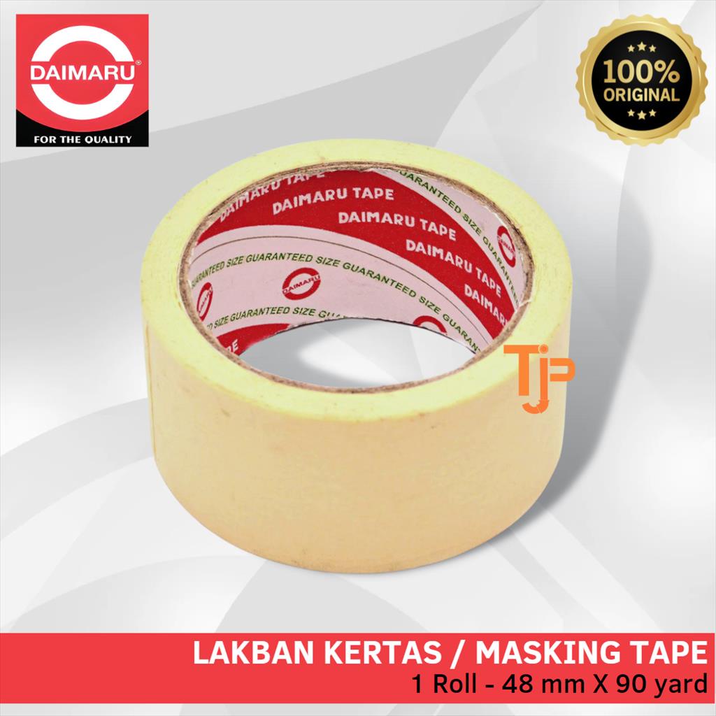 DAIMARU LAKBAN KERTAS / MASKING TAPE 48 mm x 21 m / Roll