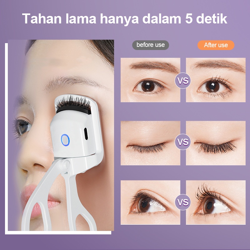 Electric Eyelash Curler EC1 Big Eye Curling Long-lasting Hold Penjepit Bulu Mata Elektrik