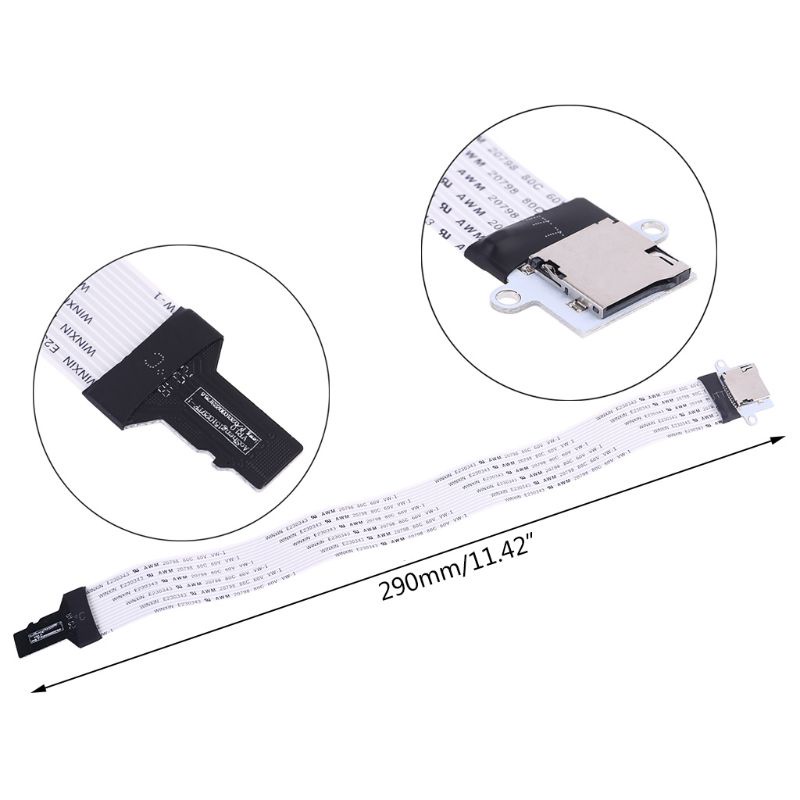 Btsg TF Male to SD Female Extension Cable Extender FPC Gepeng Lembut Untuk Printer 3D