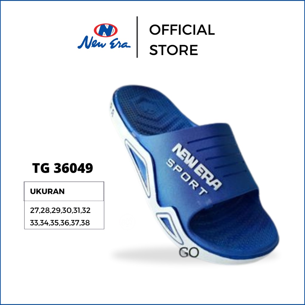 NEW ERA TG 36049 & TG 36050 Slop SPORT 33-38 sandal Japit Karet Anak Laki-Laki Sendal Pria Anti Slip