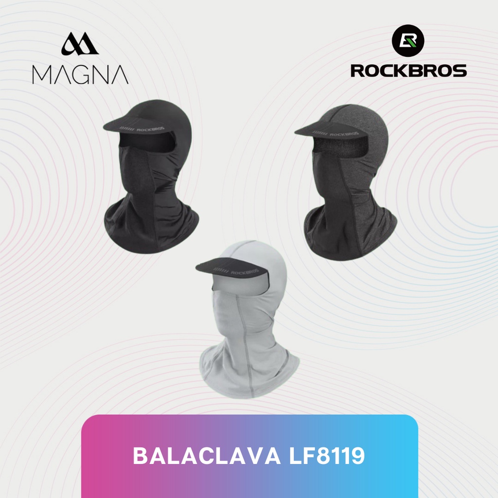 Masker Sepeda ROCKBROS LF8119 Mask Balaclava Motor Sport Cycling Gowes Baff Balacava Face Cover Quic