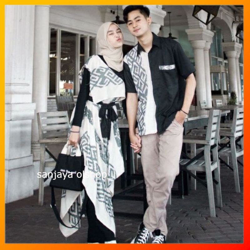 baju batik tenun [READY STOK] Couple siera, Dress ivory tenun ikat asli, Couple tenun, Baju tenun co