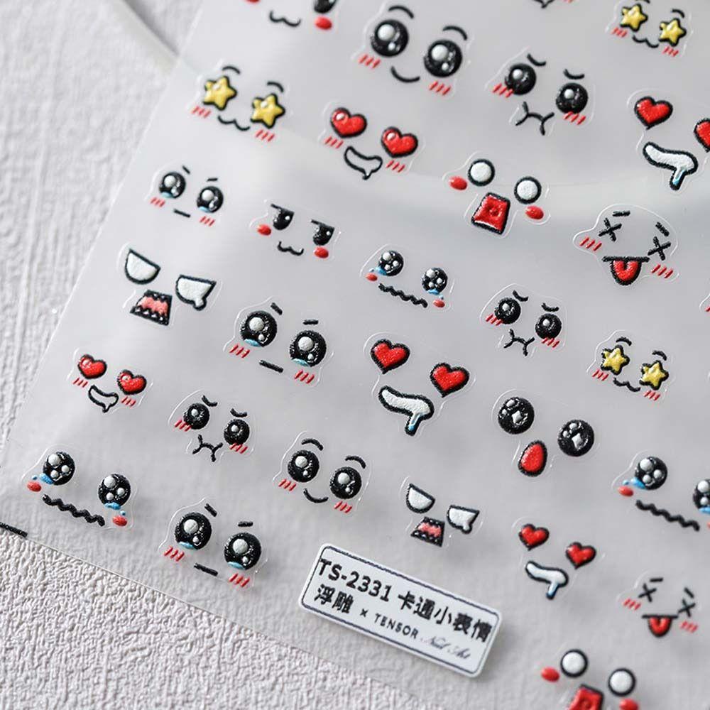 Mxbeauty Stiker Kuku Hati Wanita Street Style Love Heart Flowers Self Adhesive Nail Art Dekorasi