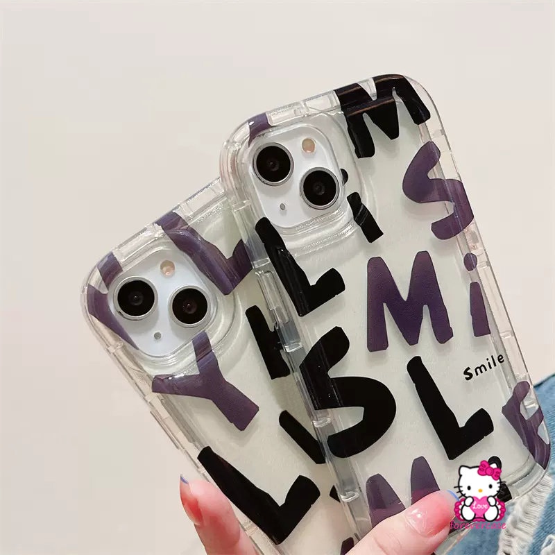 Case Redmi10 9T 9A 10C 9 12C A1 10A 9C NFC Redmi Note9 Note10s Note11 Note 11 8 10s 10 9 11s Note10 POCO F4 Alfabet Simple Lucky Letter Airbag Anti Jatuh Soft Clear Cover