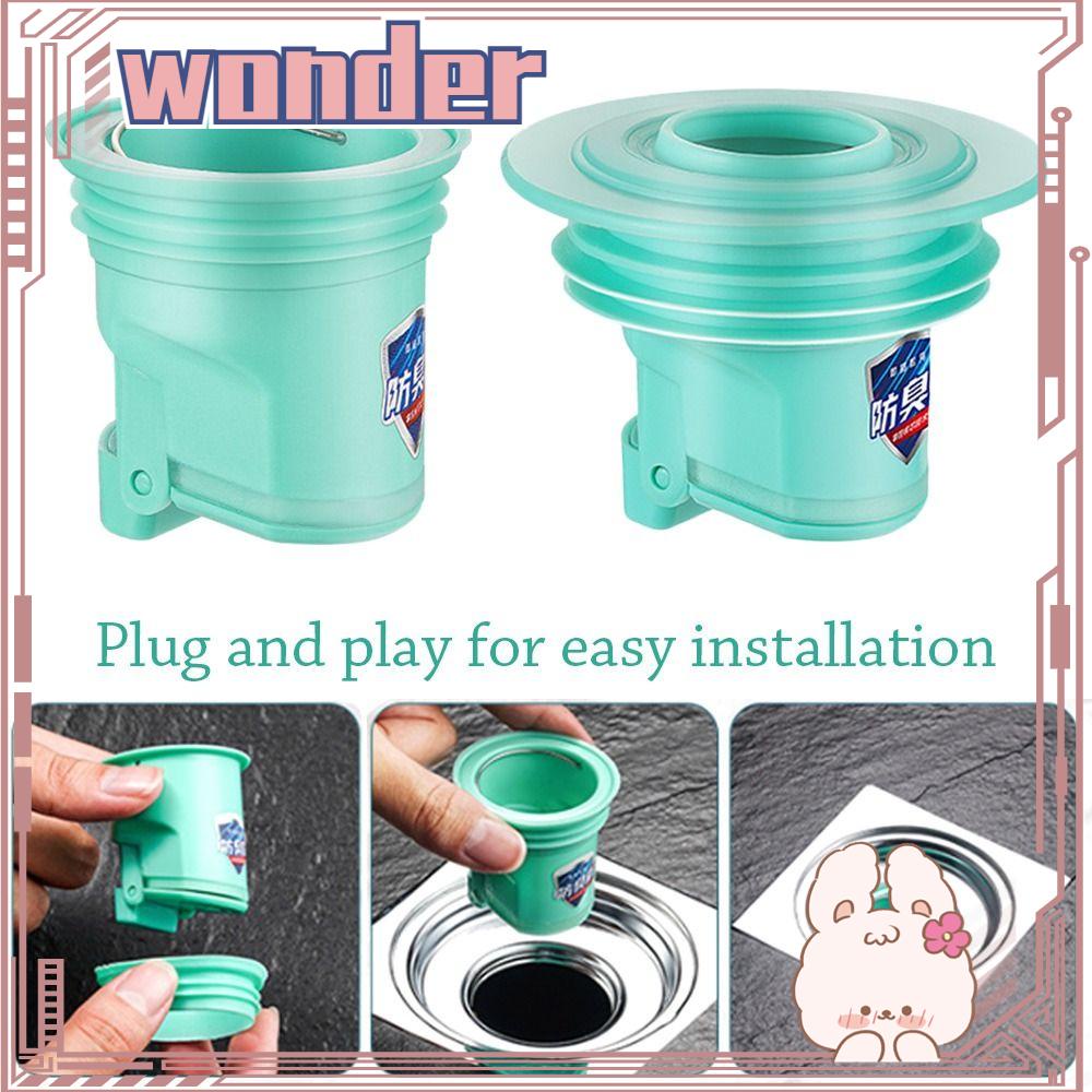 Wonder Floor Drain Aksesori Kamar Mandi Berguna Katup Satu Arah Selokan Shower Drainer Seal Pipa Air Plug