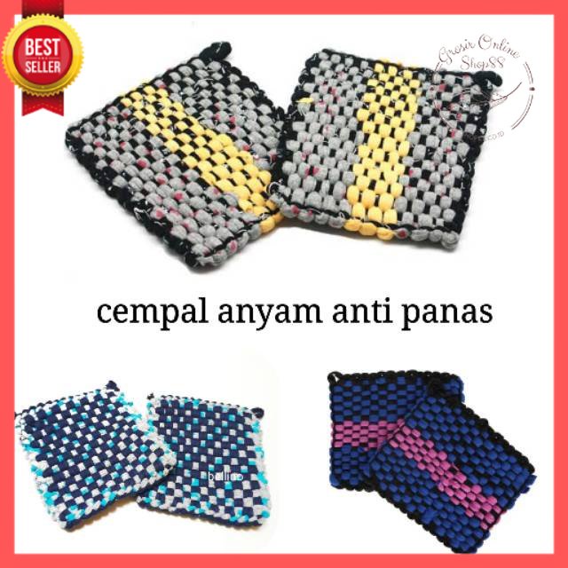 GOS -H203- Cempal Anyam Tatakan Panci Piring Anti Panas