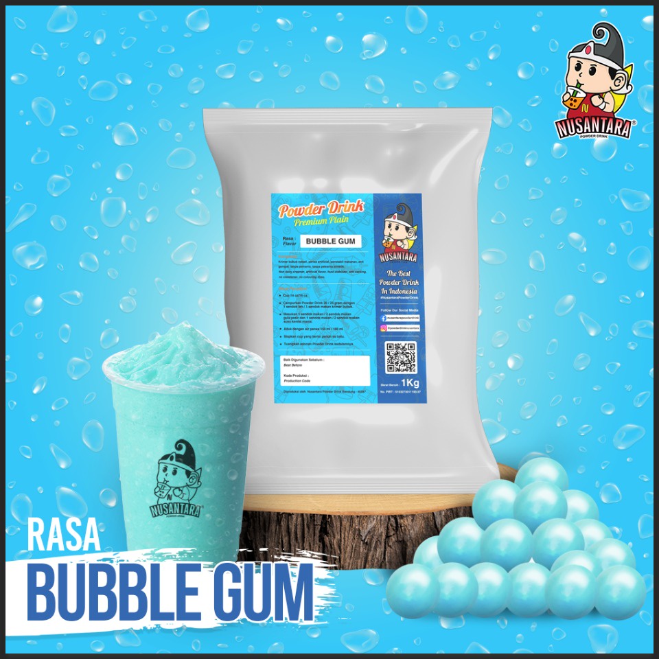 

Bubuk Minuman BUBBLE GUM Powder 250 gram - POWDER DRINK