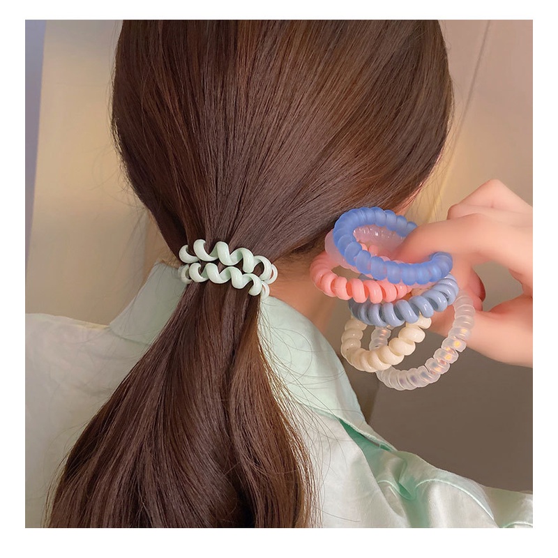 Telepon Line Rambut Cincin Gaya Korea ins Influencer Mulus Ikat Kepala Gaya Baru Kecil Karet Gelang All-Match Hiasan Kepala