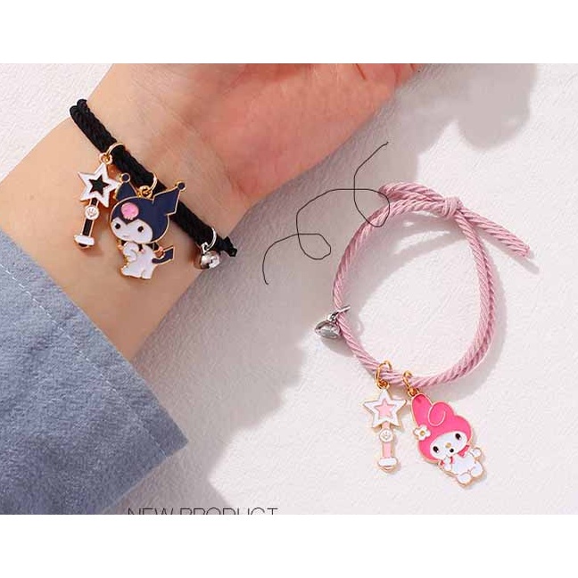 Gelang Couple Magnet Bestie Cinta 2 Orang Karakter Pasangan Sahabat Bestfriend  Capelan Kuple Ber2 B