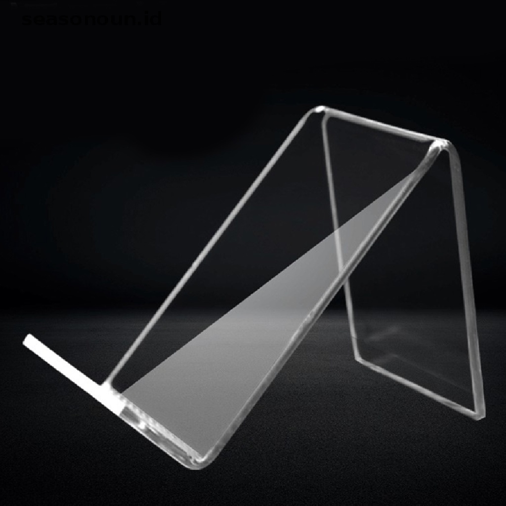 Seasonoun Holder Hp Transparan Acrylic Display Stand Rak Bening Berdiri Untuk Display Hp Untuk Samsung Huawei Xiaomi iphone.