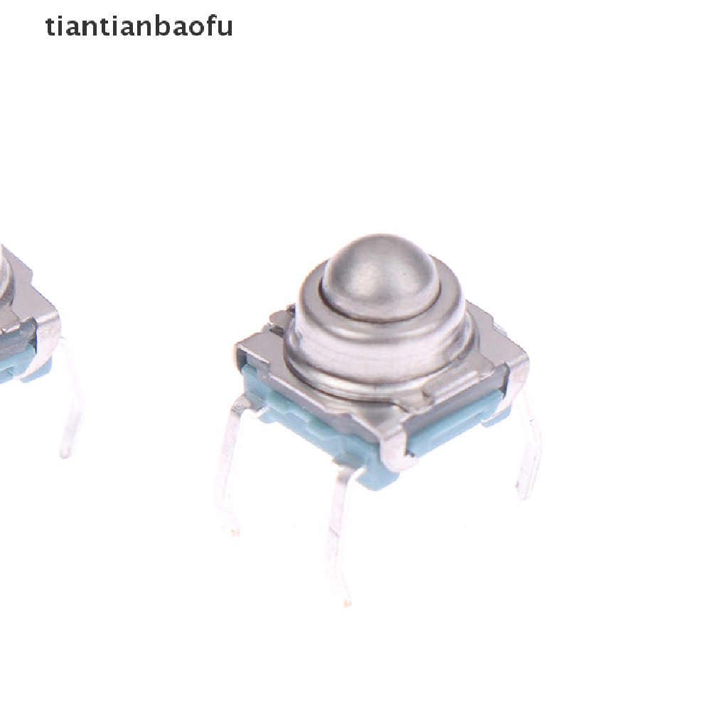 [tiantianbaofu] 10pcs TS-F007 7 * 7metal Steel Ball Reset Switch DIP Type 4pin Tactile Switch Butik