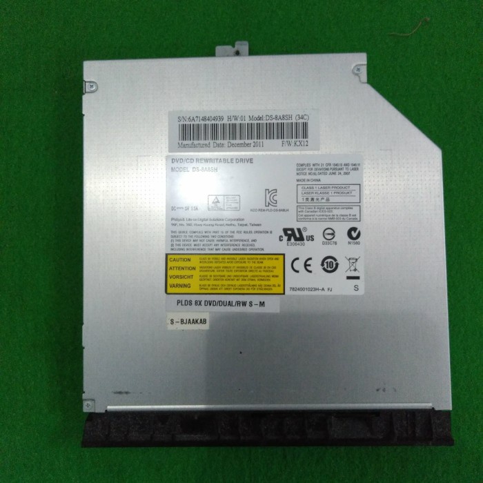 DVD RW Dan Tutupnya Laptop Axioo Neon W246Hu/Hnw