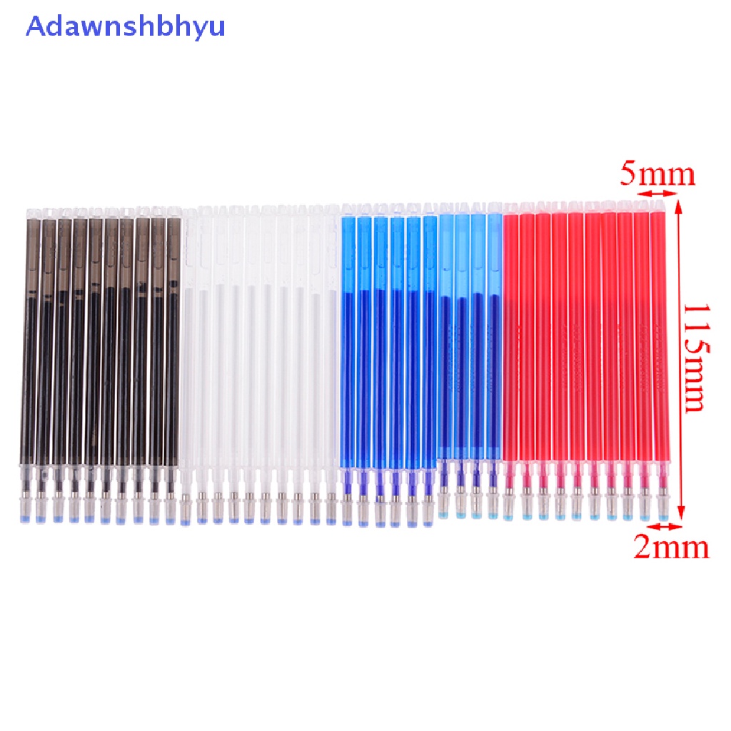 Adhyu 10pcs refill pen Penanda dash Pakaian Kulit Penghilang Suhu Tinggi  Id