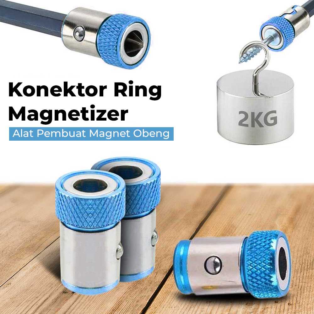 (BISA COD) FTIHSHP HELTC Konektor Ring Magnetizer Alat Pembuat Magnet Obeng - JM2