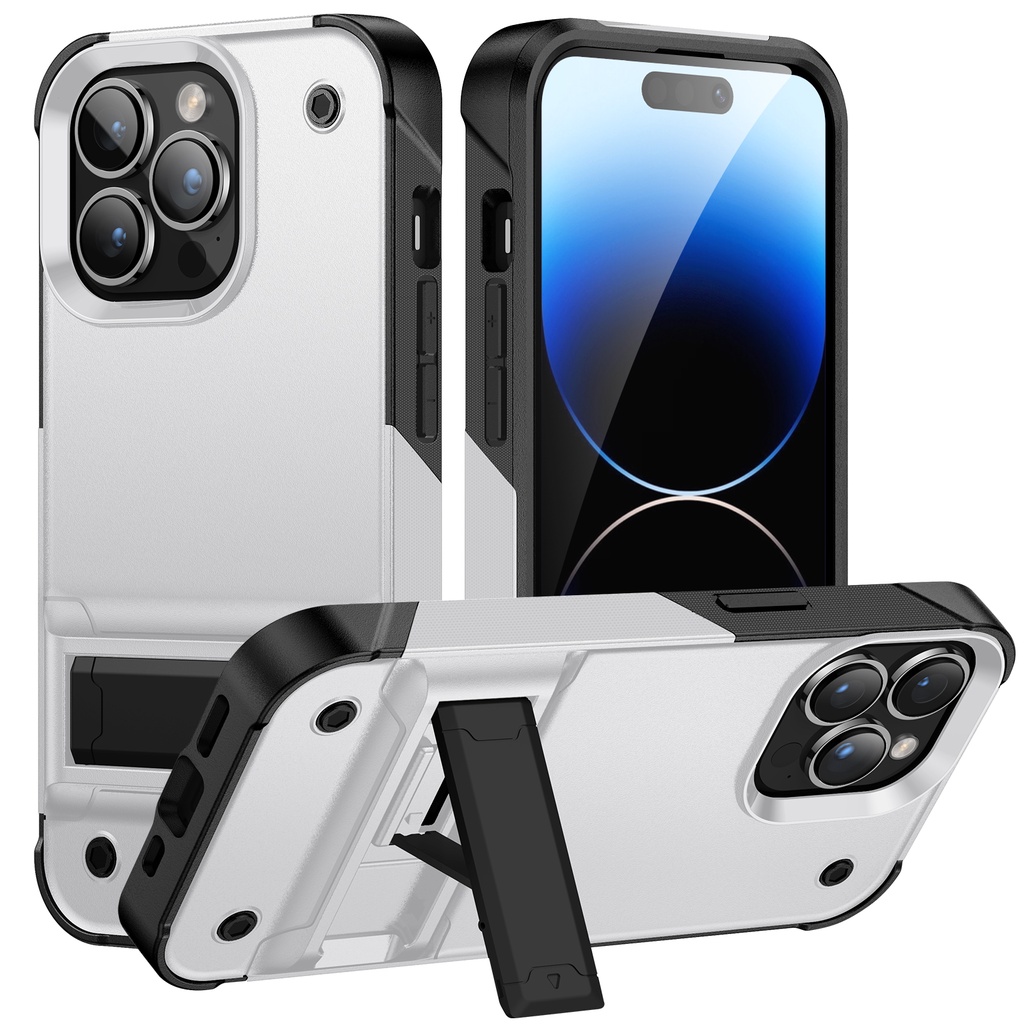 Holder shockproof phone caSE Cocok Untuk iphone 13 Pro 14 7 8 plus, TPU+PC phone protection, Dan Apple 12 Pro max 11 Pro xr xs max se 20 case Pelindung Handphone