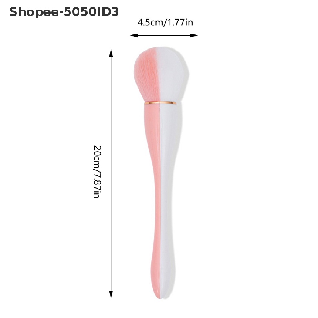 [HOT] 1pc Sikat Pembersih Debu Kuku Kepala Besar Untuk Manicure Blush Powder Makeup Brush [ID]