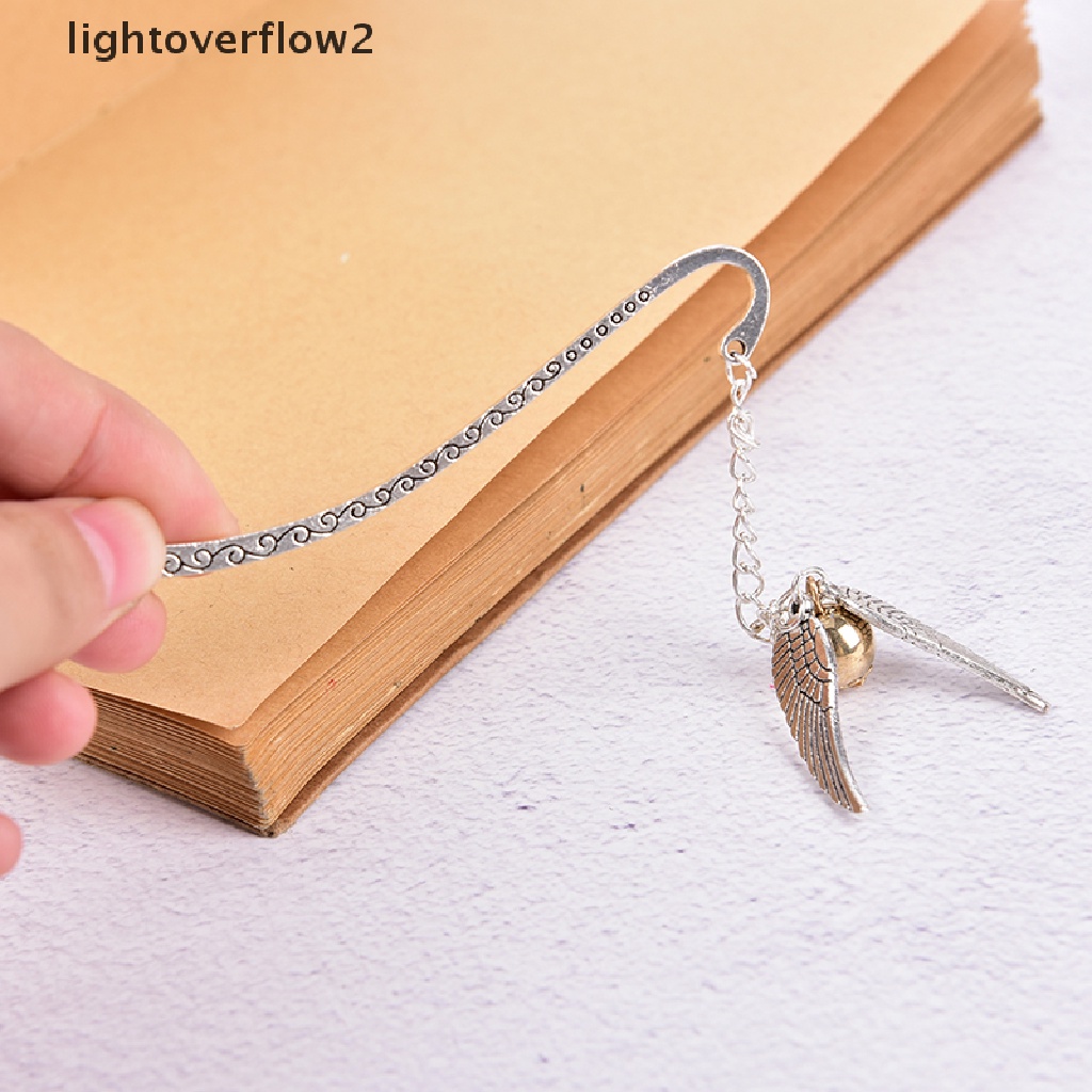 [lightoverflow2] Emas Hadiah Terbaik Untuk Pembaca Bookmark Harry Bookmark Charm Bookmark Alat Tulis Sekolah [ID]