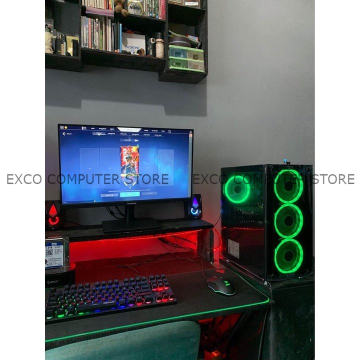 Pc gaming editing Core i7 ram 16 gb ssd 120 gb vga 2gb monitor 22 inch full set baru