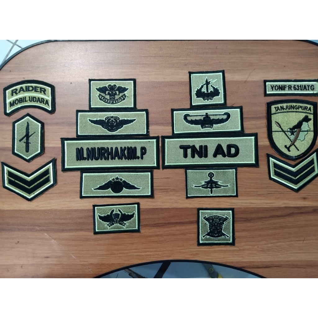 DISKON SHOPEE/ Bordir Atribut TNI Terbaru 2022 TNI AD KASAD  Atribut TNI baru, Atribut TNI Ful benan