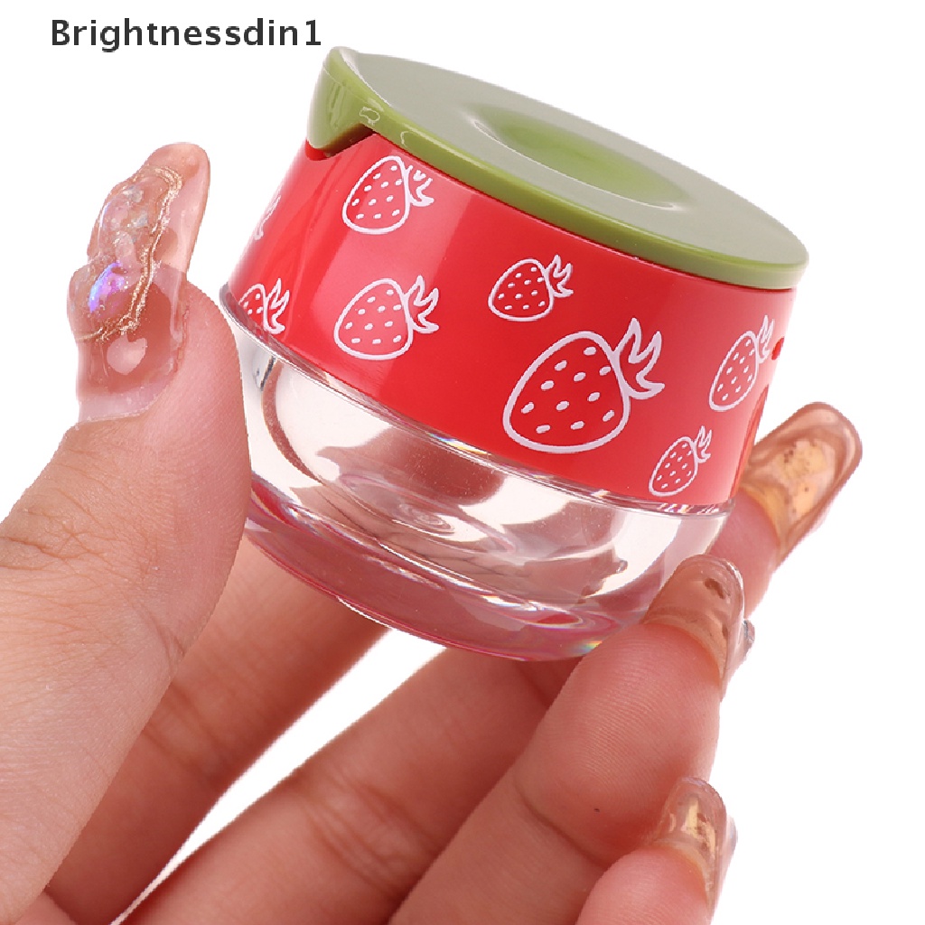 [Brightnessdin1] 1pc Toples Film Bibir Transparan Mini Portable Kotak Makan Siang Botol Bumbu Plastik Butik