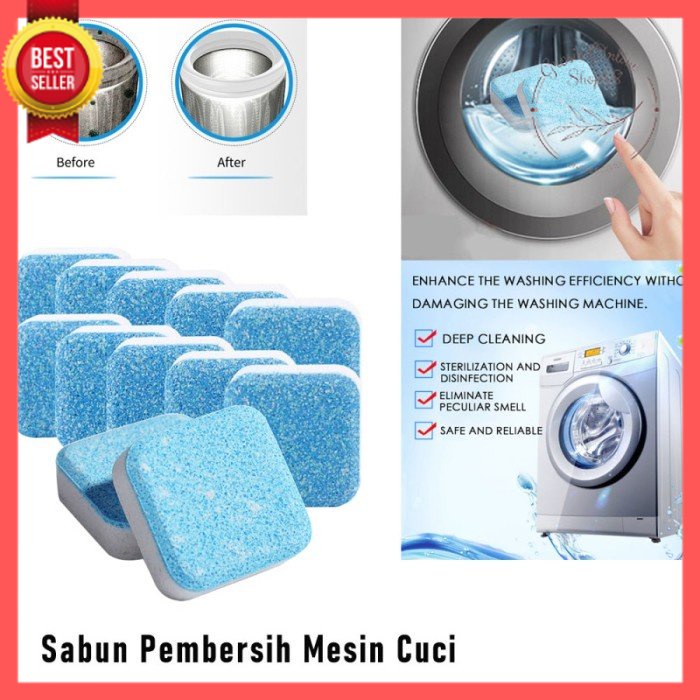 GOS -E413- Tablet Pembersih Mesin Cuci - Deep Cleaning Washer Laundry