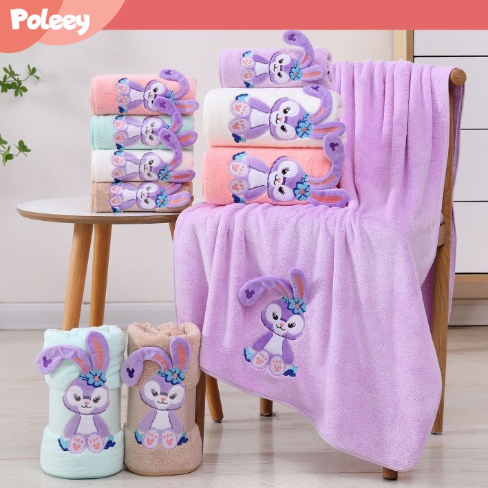 Handuk Baby Import Lembut (daya serap tinggi) karakter kuping microfiber super lembut 35x75, 70x140CM