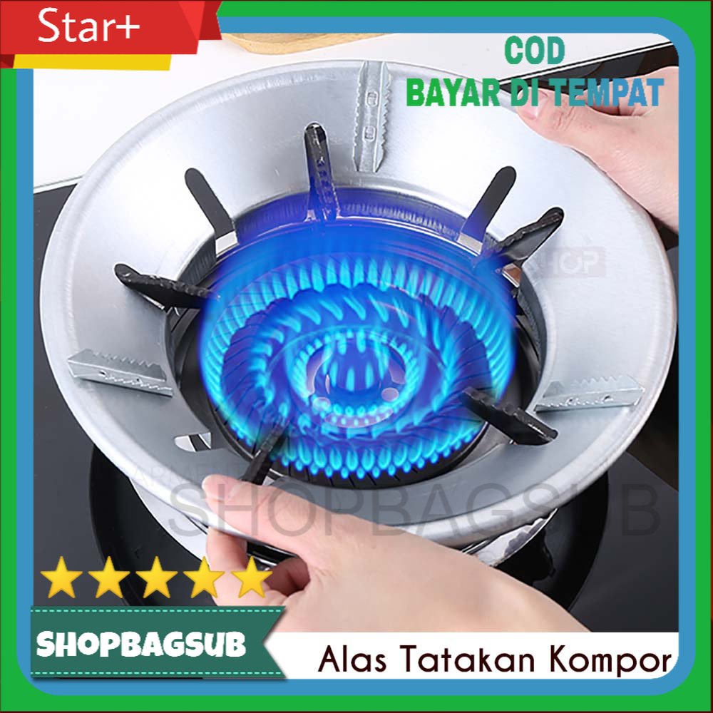 Tatakan Kompor Penghemat Gas Model Bulat Kaki Alas Aluminium Kaki 4 5