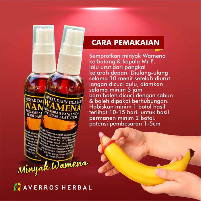 Wamena Minyak Oles memperbesar alat vital Permanen Tahan Lama Pria