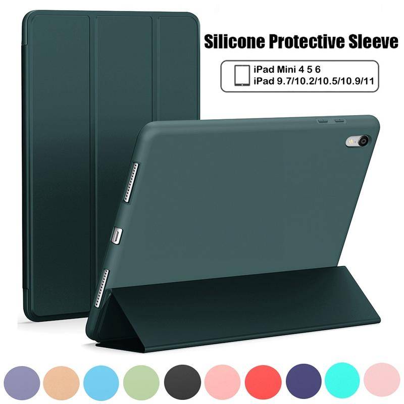 Case Untuk iPad Pro 11 12.9 2020 2021 2022 Case Kulit Lembut Cover Casing Smart Cover Untuk iPad Air10 9 8 7 5 4 6 2017 2018 10.9 10.2 inch