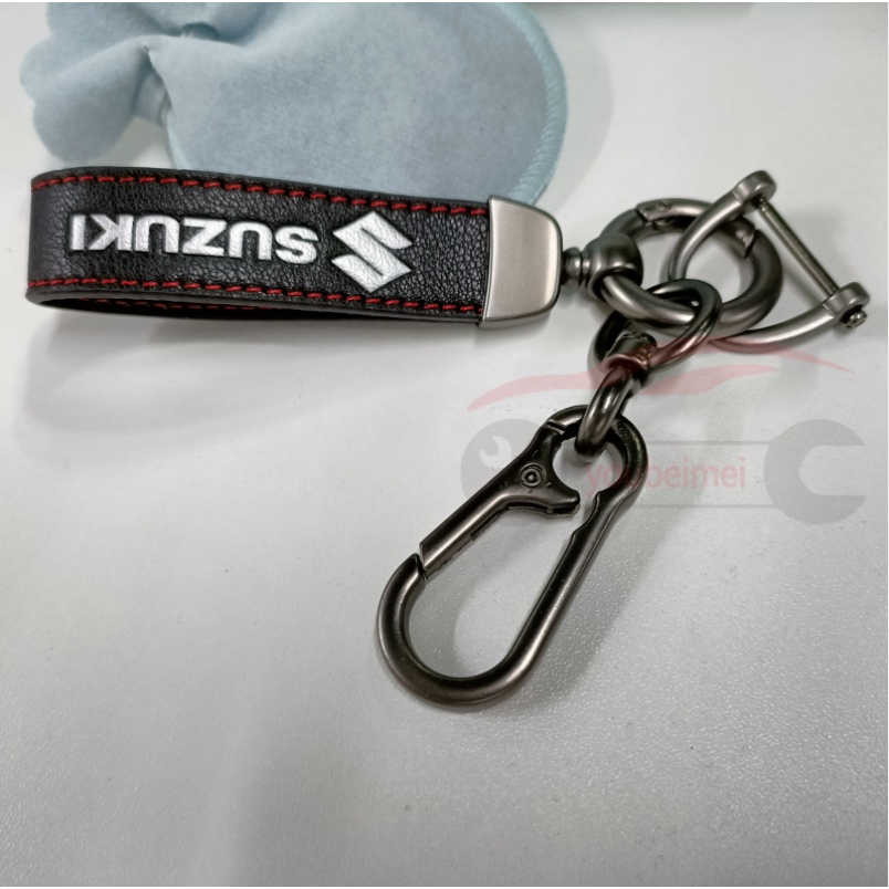 Fashion PU Leather Metal Keychain For Nissan, Honda Car Motorcycle Keychain, New Year Gift