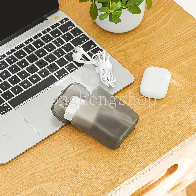 Tempat Penyimpanan Kabel Data Travel Portable Kotak Penyimpanan Charger Perhiasan Dengan Tutup Kotak Sortir Laci USB Earphone Wadah Koin Lipstik Serba Serbi Organizer Tempat