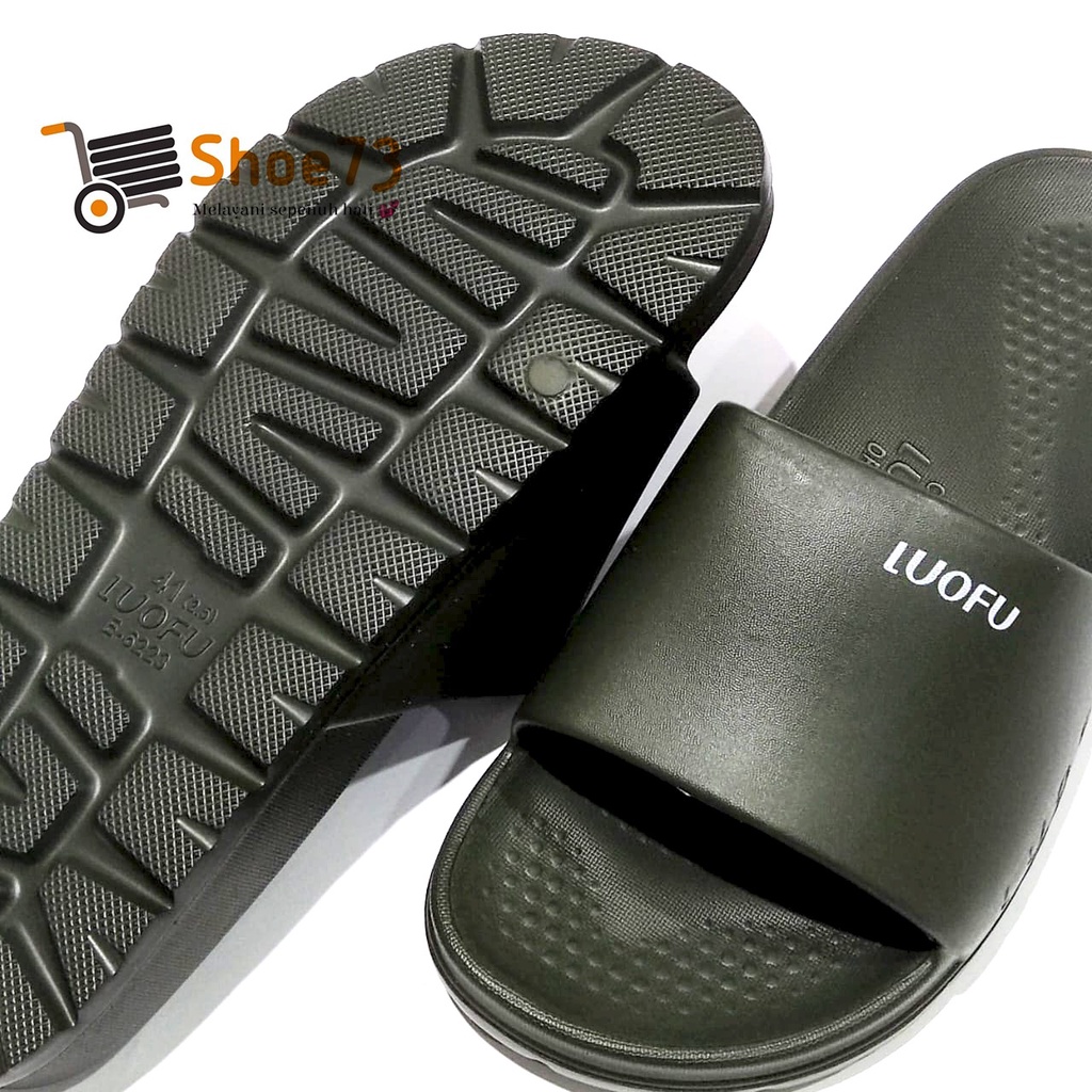 LUOFU E 6223 - 5LKW SIZE 36-44 ORIGINAL l Sandal Selop jelly pria l Sendal kokop impor