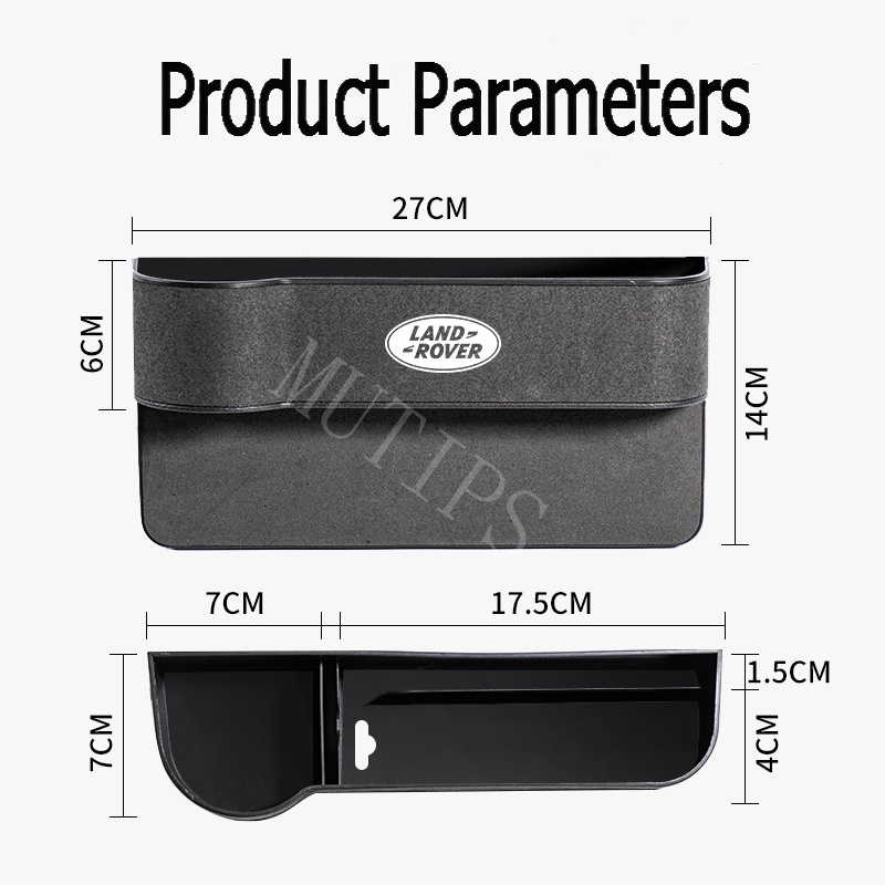 Land Rover Car Seat Gap Filler Storage Organizer Box Kompartemen Multifungsi Tas Tempat Gelas Handphone Untuk Range Rover Evoque Freelander 2fender DISCOVERY