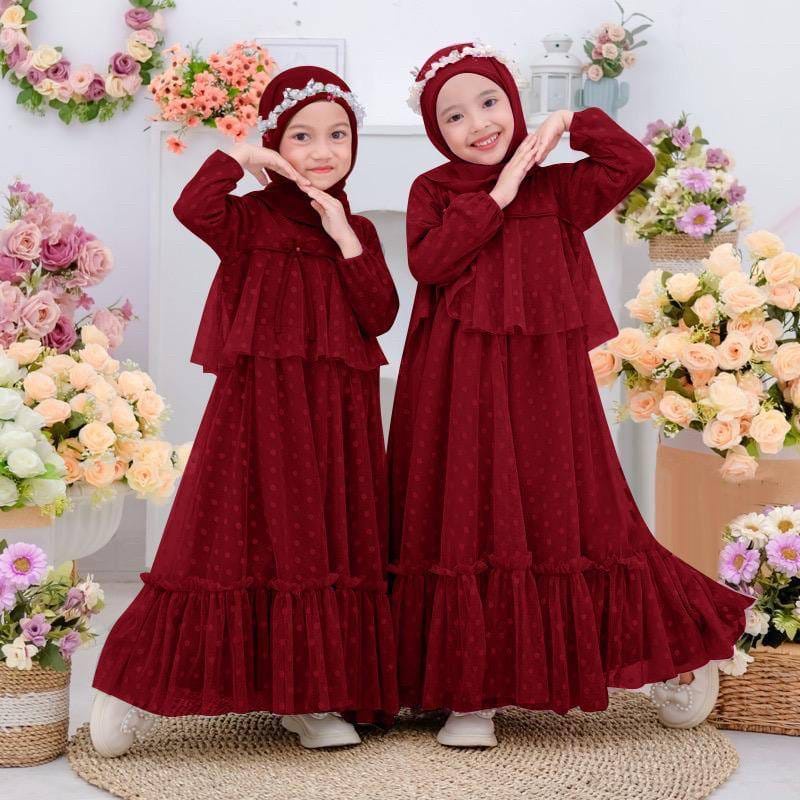 MAXI kids maxy anak baju lebaran anak perempuan 2023 pakaian anak baju anak wanita gamis anak set an