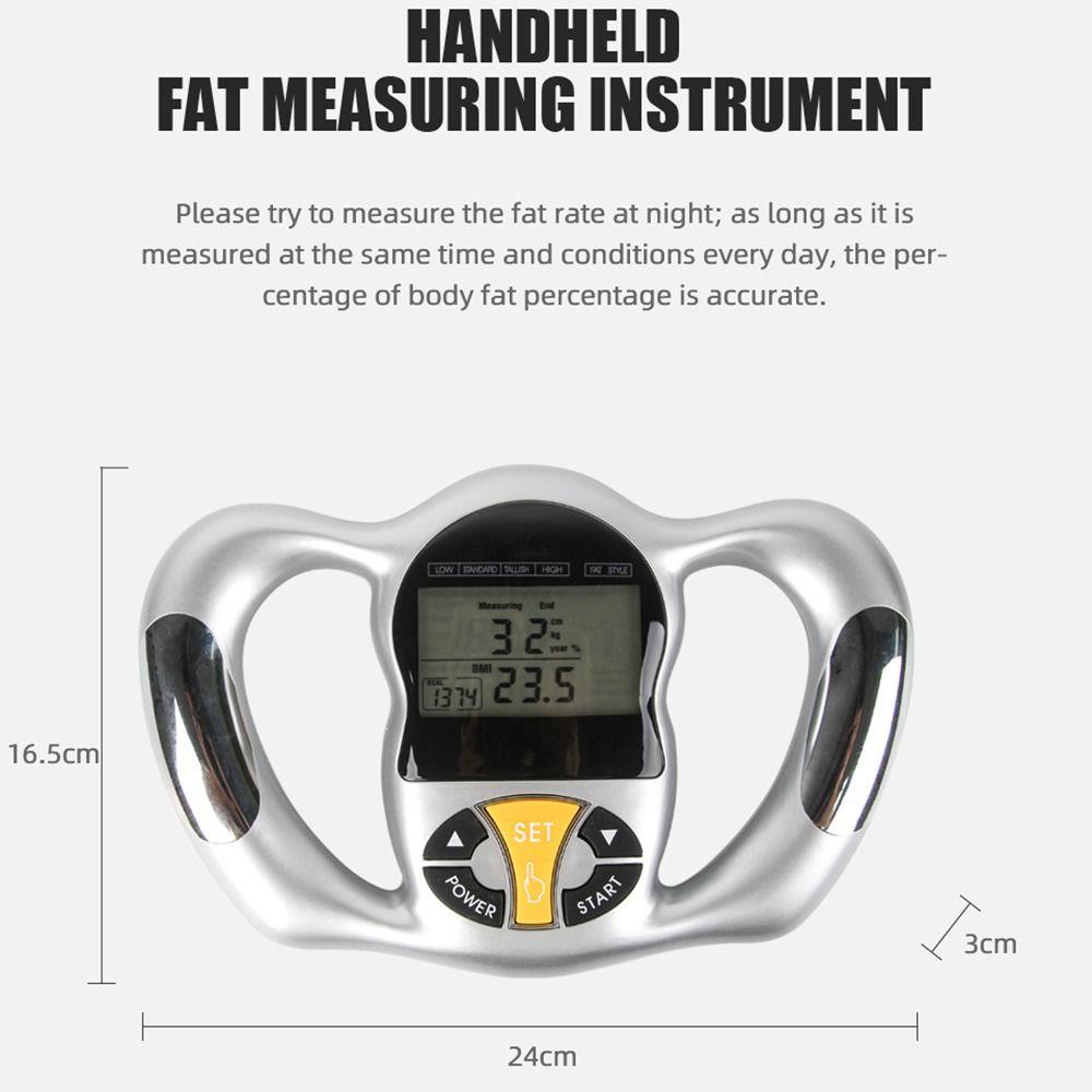 Alat Genggam Nanas Male BMI Meter LCD Cairan BMI Pengukur Lemak BMI Meter Pengukur Lemak