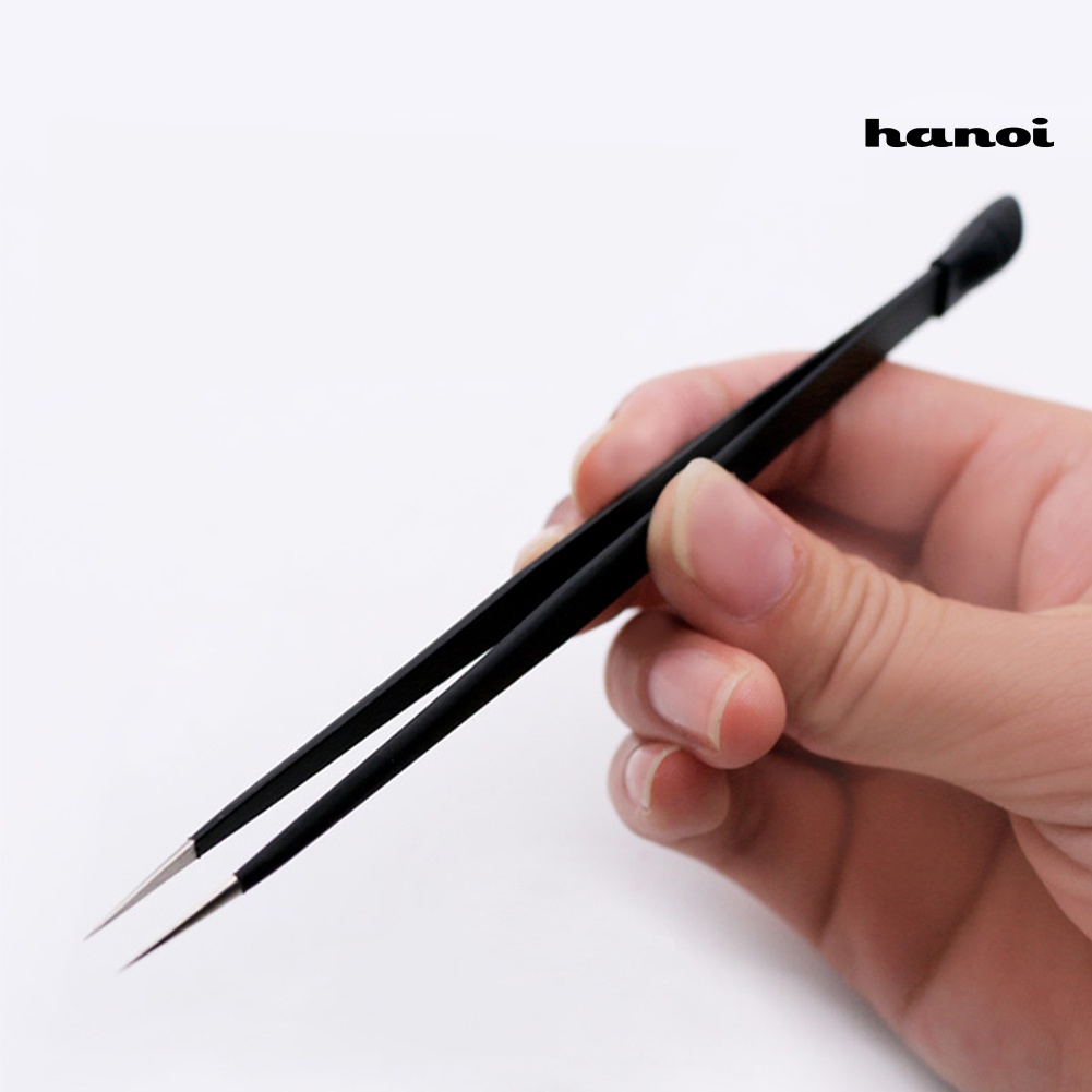 Hi * Stainless Steel Kepala Ganda Nail Art Nippers Pinset Klip Berlian Imitasi Pemetik Permata