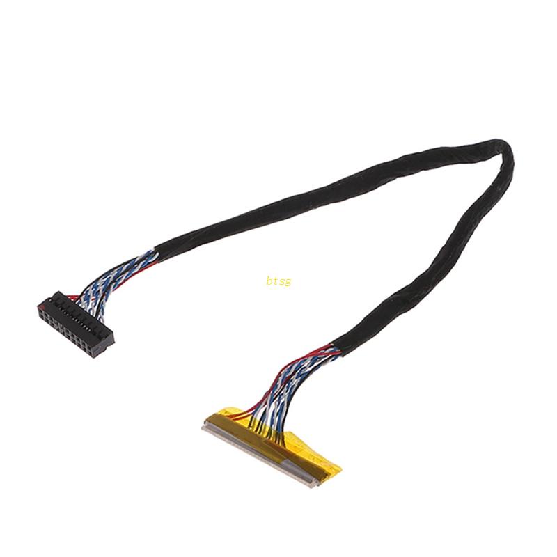 Btsg Universal FIX 30pin 1ch 6bit LVDS Kabel 26cm Untuk Panel LCD 14.1-15.6inch